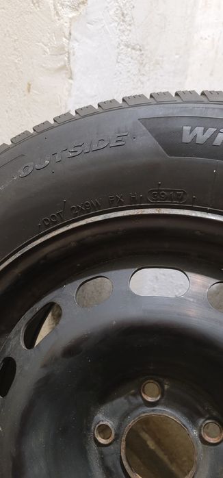 Set 4 Jante otel R16" Originale Citroen C5 / Peugeot 508 /407/ 607, 5x108 + 4 anvelope iarna forte bune