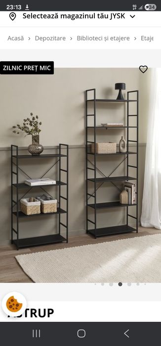 Etajere Astrup negre