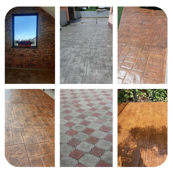 Beton amprentat si vertical
