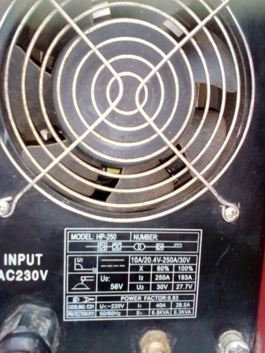 Vand invertor sudura Mastroweld  HP 250  250A  Tig/Mma cu pistolet nou