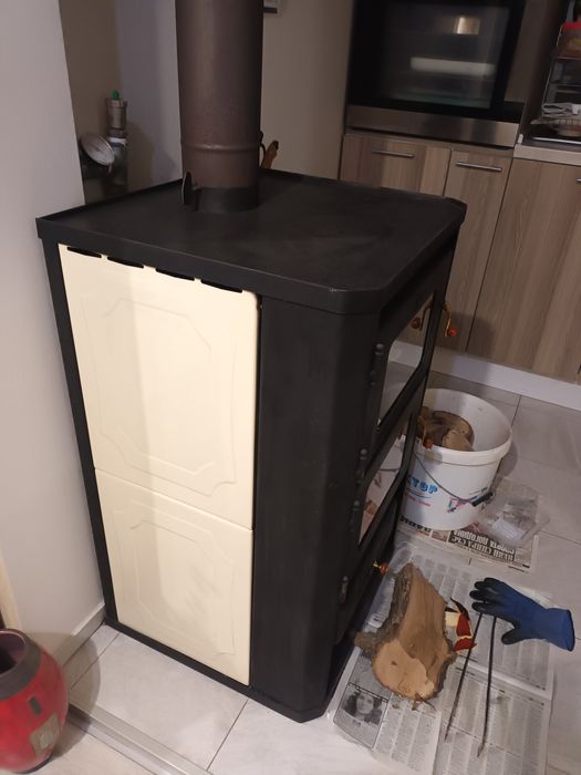 Печка/камина Прити с водна риза и фурна