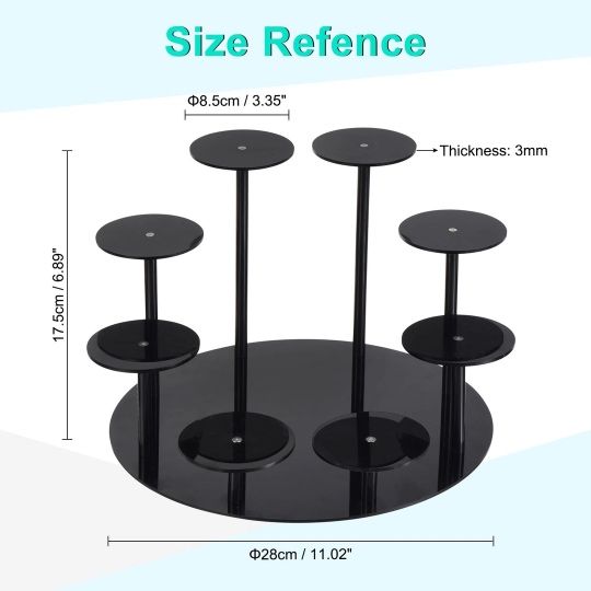 Suport multifuncțional, modern, fabricat din acril negru*