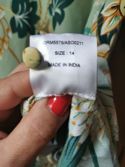 Rochie vernil cu imprimeu