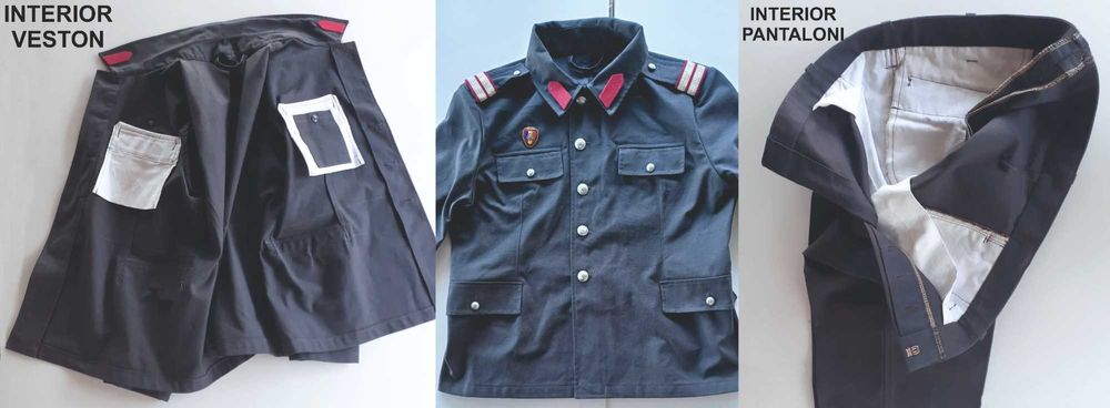 Veston si pantaloni de MILITAR in termen la MILITIE (RSR)