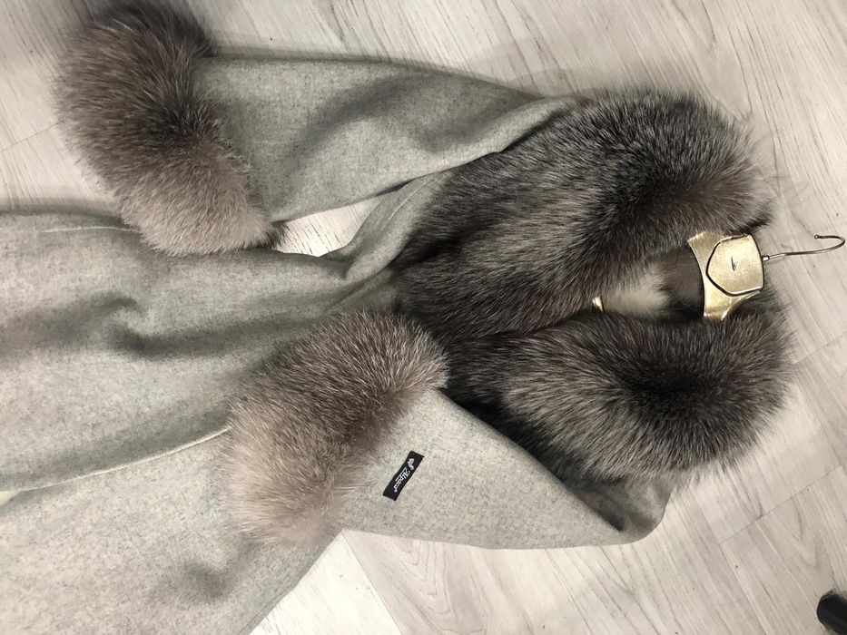 Paltoane din lână Alpaca/ blană vulpe