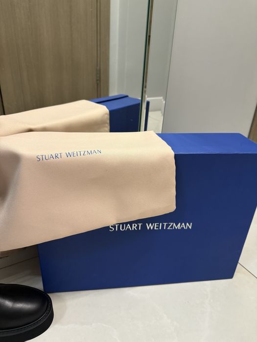 Stuart Weitzman кожени чизми Намалени!