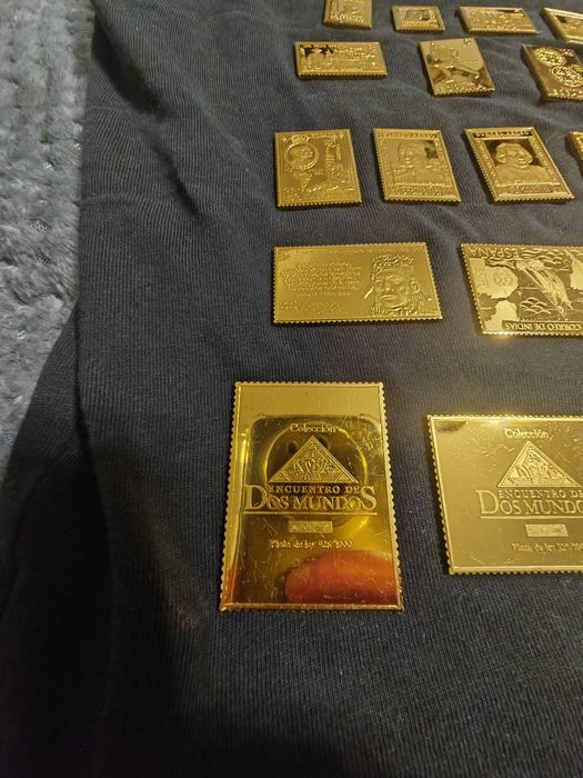 Lingouri argint placate cu aur