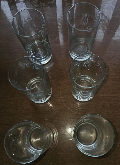 Set pahare de cristal