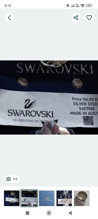 Vând set Swarovski