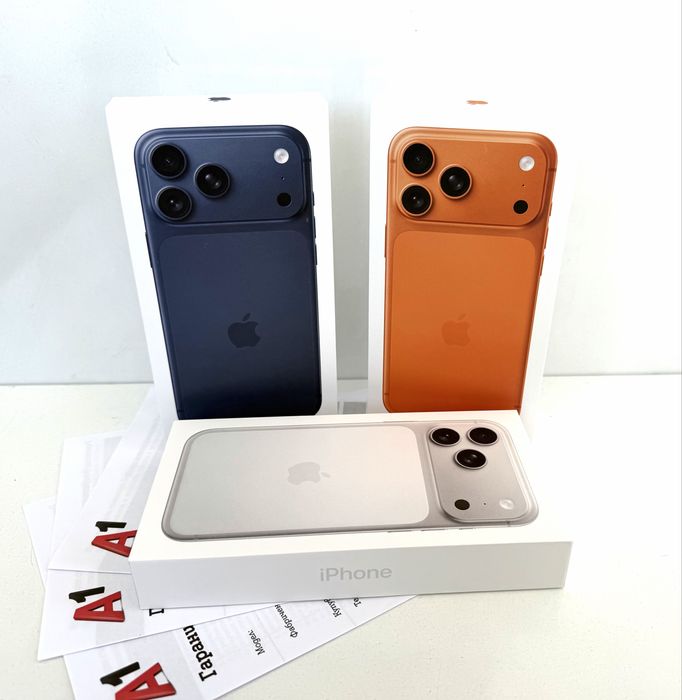 НОВ!iPhone 17 Pro Max 256GB Blue / Orange / Silver ГАРАНЦИЯ 24 Месеца!