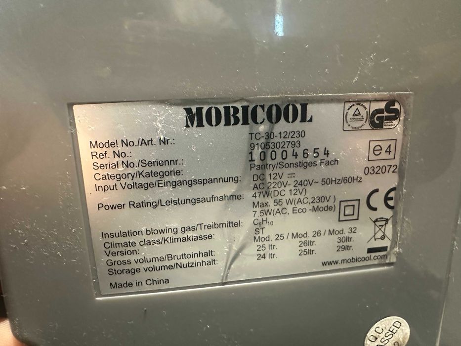 Немска хладилнa чанта Mobicool TC-30-12/230 - , 30л, 12V-220V