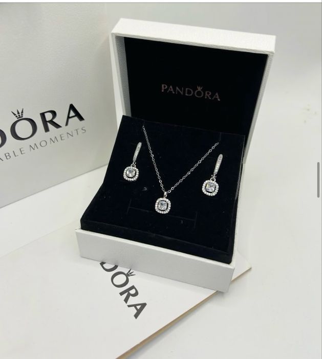 Пандора набор кулон, браслет, серьги