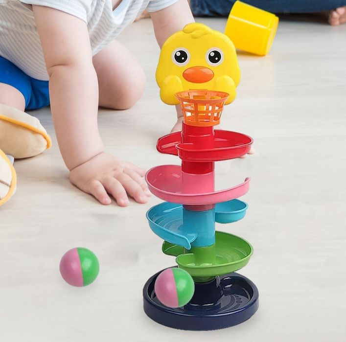 Серпантин горка с шариками развивашка