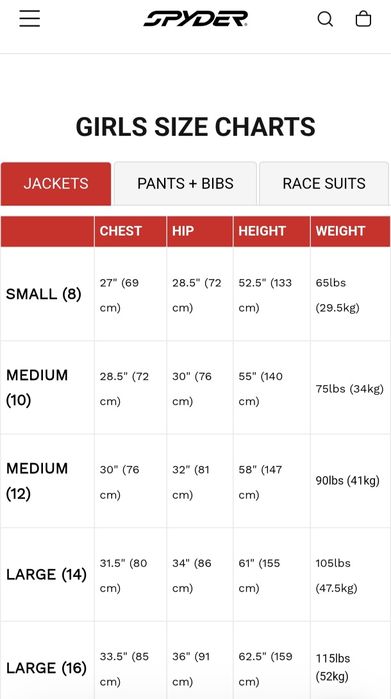 Spyder Яке размер S за Момиче  8 Години