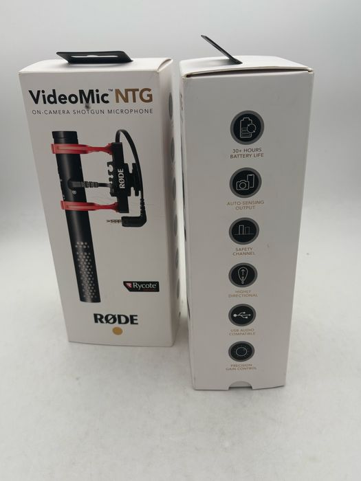 Rode VideoMic NTG Microfon Directional Analog/USB, kit, SIGILAT