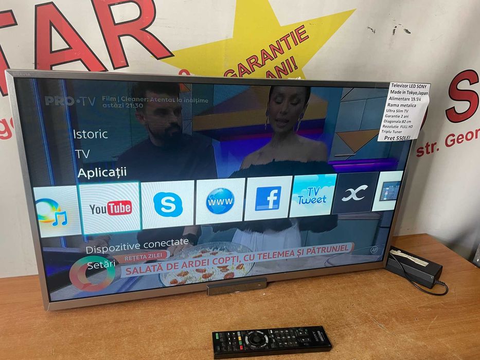 Televizor LED FullHD SONY KDL-32W654A/82 cm Garantie 2 ani