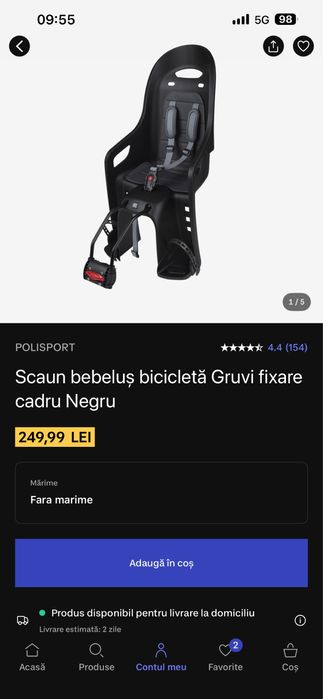 Scaun copil pentru bicicleta