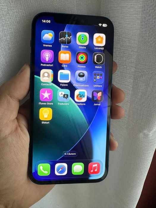 Iphone 12 256 GB Albastru cu baterie 100% originala Impecabil