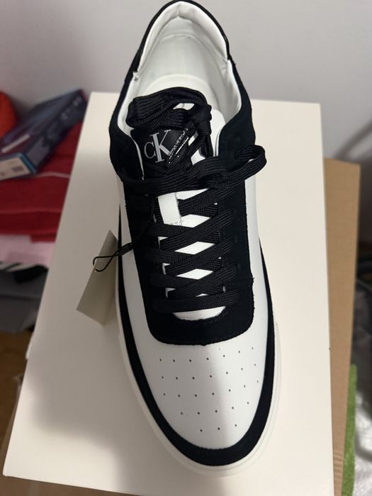 Leather and Suede Signature Trainers