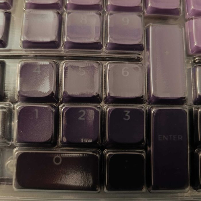 Set taste keycaps iluminate shine through