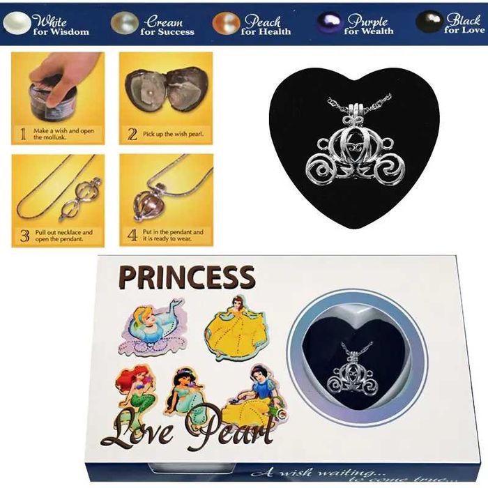 Колие с истинска перла в мида,Перла на любовта в мида