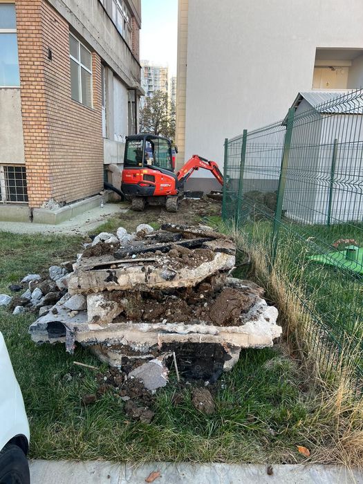 Miniexcavator și basculanta - fundații, săpături, fose, demolari