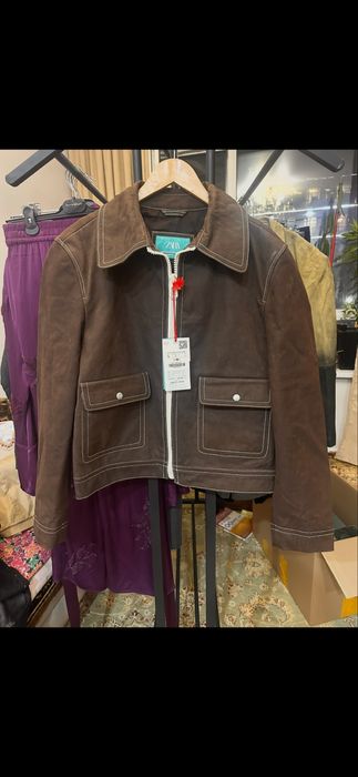 Кожанные куртки zara