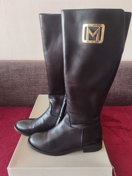 Черни ботуши MARELLA Delfino