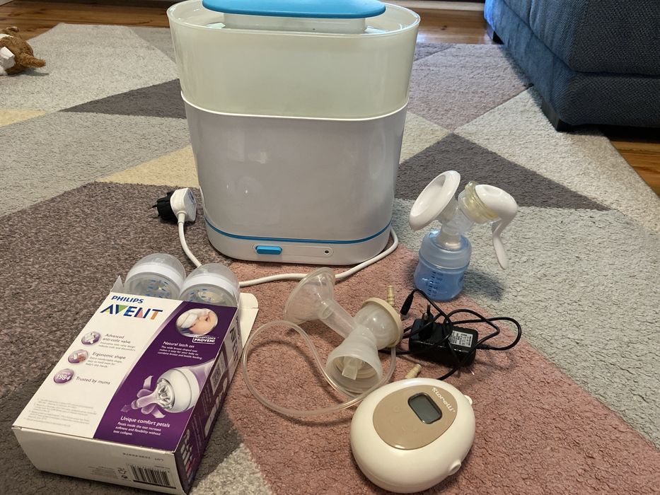 Стерилизатор, помпа, шишета Philips Avent