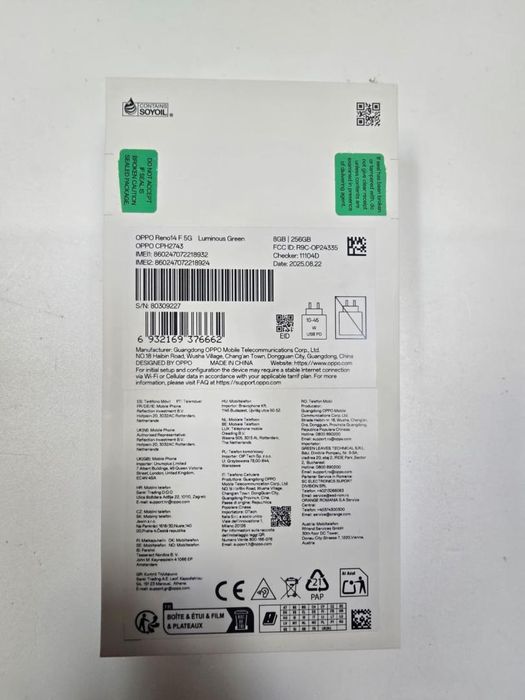 Telefon mobil OPPO Reno14 F, Dual SIM, 8GB RAM, 256GB, 5G, -P-