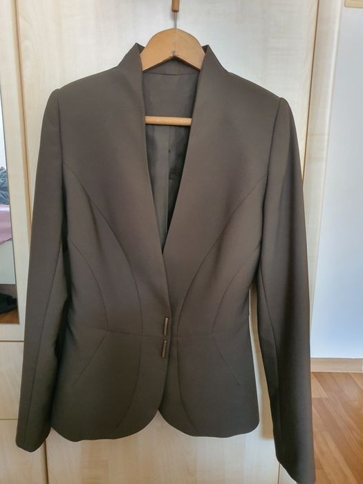 Петролено зелено дамско сако