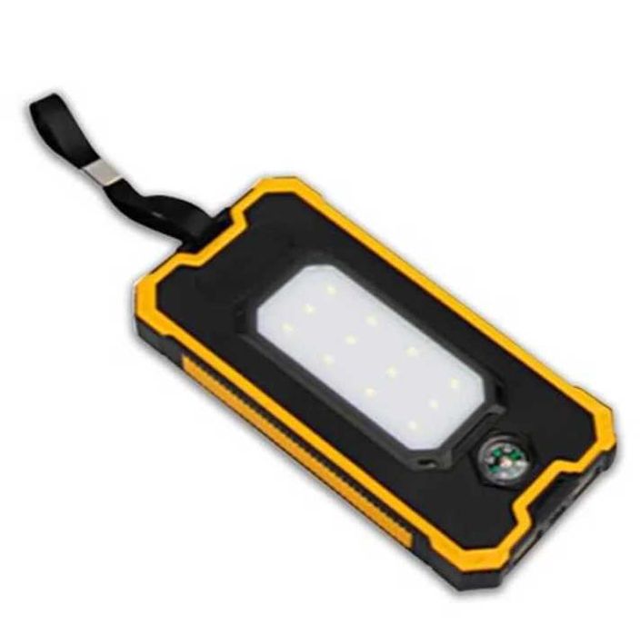 Baterie externa solara 20.000 mAh lampa LED 2 x usb Powerbank
