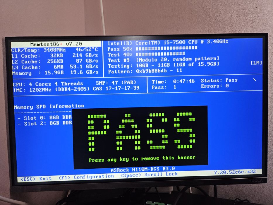 Kit RAM 2x 8GB DDR4 2400Mhz Micron