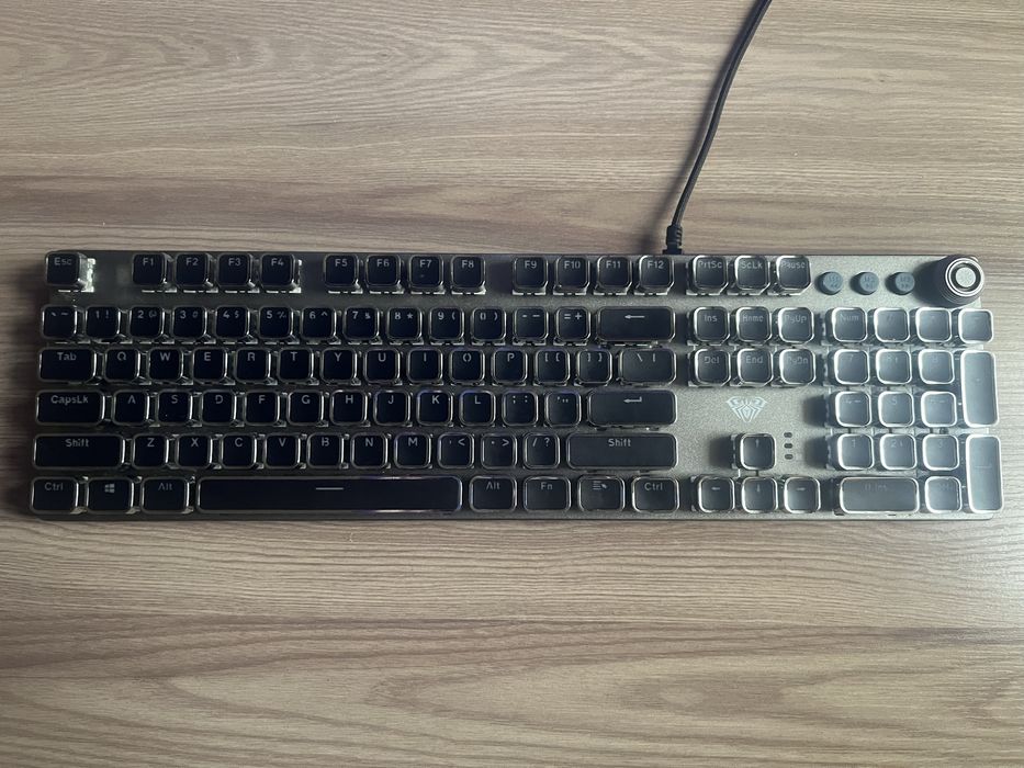 Механическая клавиатура AULA F2088 RGB (BLUE SWITCH)+ подставка|Алматы