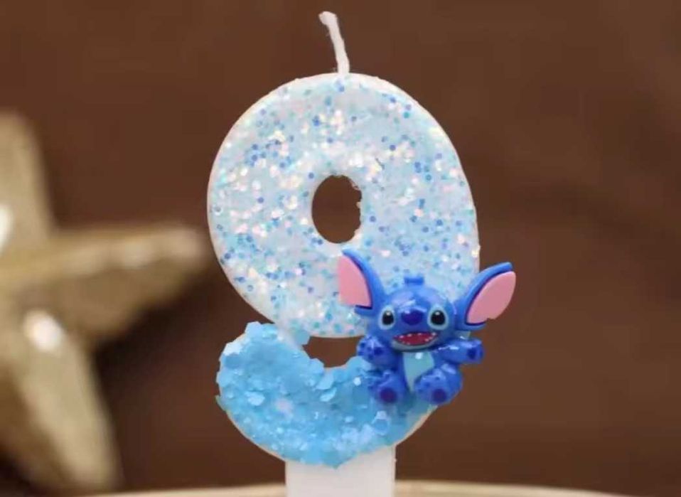 Свещички за торта на Стич