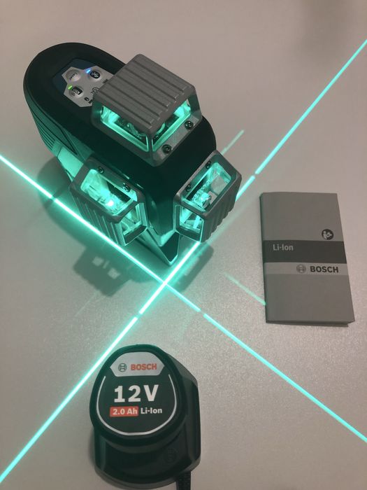 Nivela Laser Bosch GLL 3-80 CG laser verde 360 grade