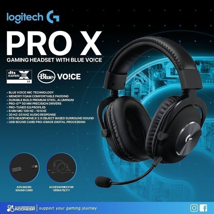 Logitech G PRO X 7.1 Проводные Наушники/Гарнитура Оригинал