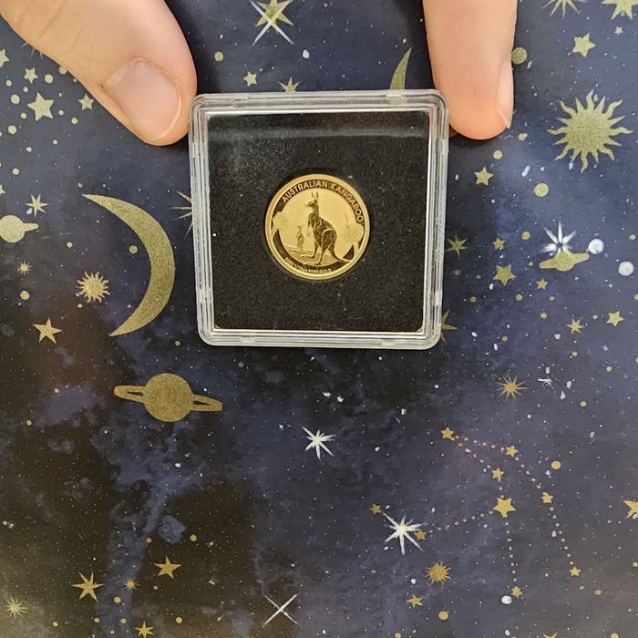 Vând Monedă Aur 24K - Australian Kangaroo (2020) - 1/10 oz