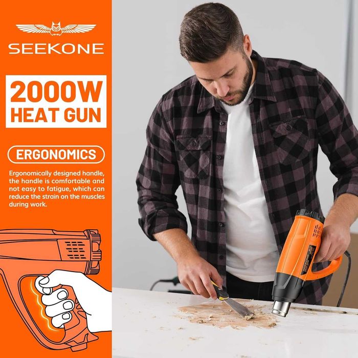 REDUS de la 260 ron, NOU * Suflanta Profesionala de aer cald, protectie ceramica, max 2000W , reglaj 60 - 600 gr,
