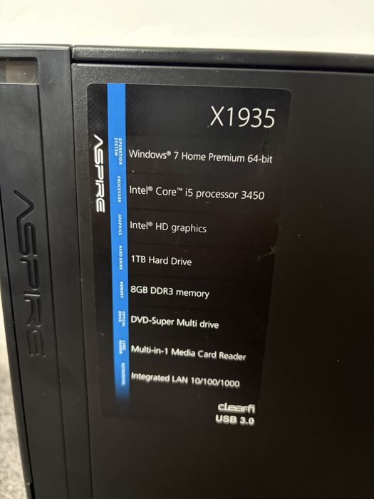 Vand pc , calculator acer x1935