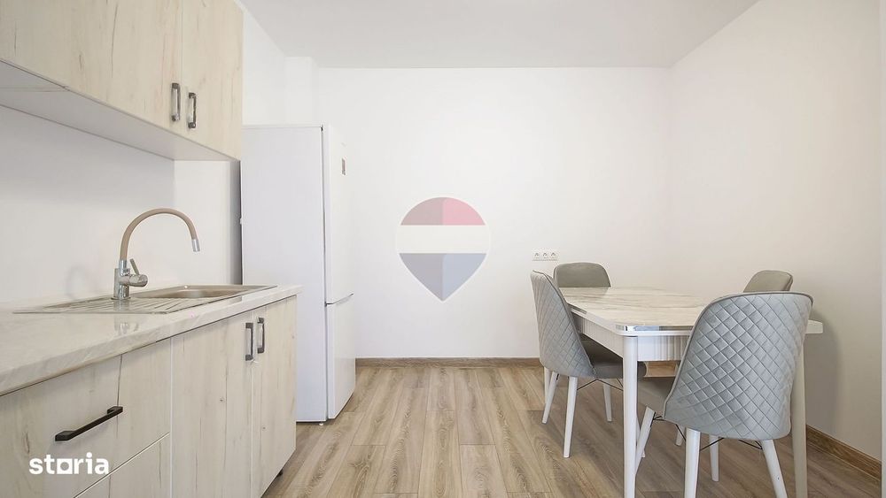 2 Camere 4 Zone Functionale | Nou, Mobilat | Comision 0| Etaj 1