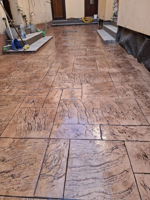 Beton elicopterizat și amprentat