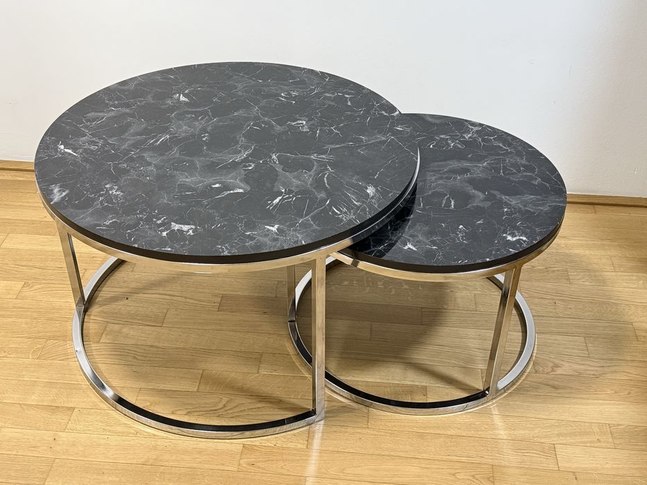 SET Masa living/bucatarie + 6 scaune + 2 mesute cafea OFERTA