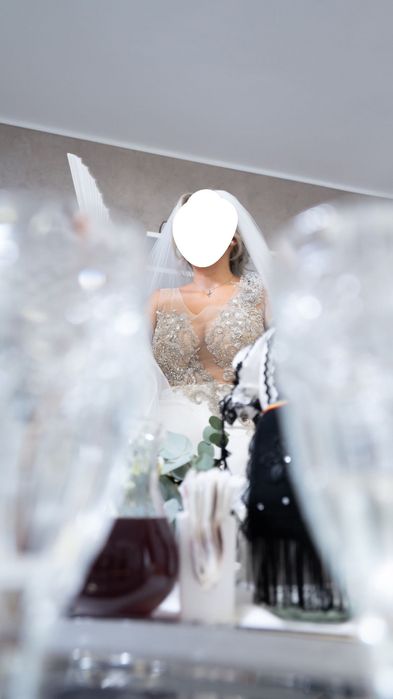 Rochie mireasa superba- cusuta cu Cristale Swarowski