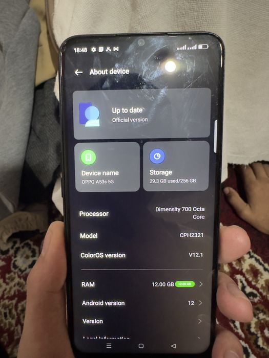 a53s 5G oppo 256gb ram 12+5