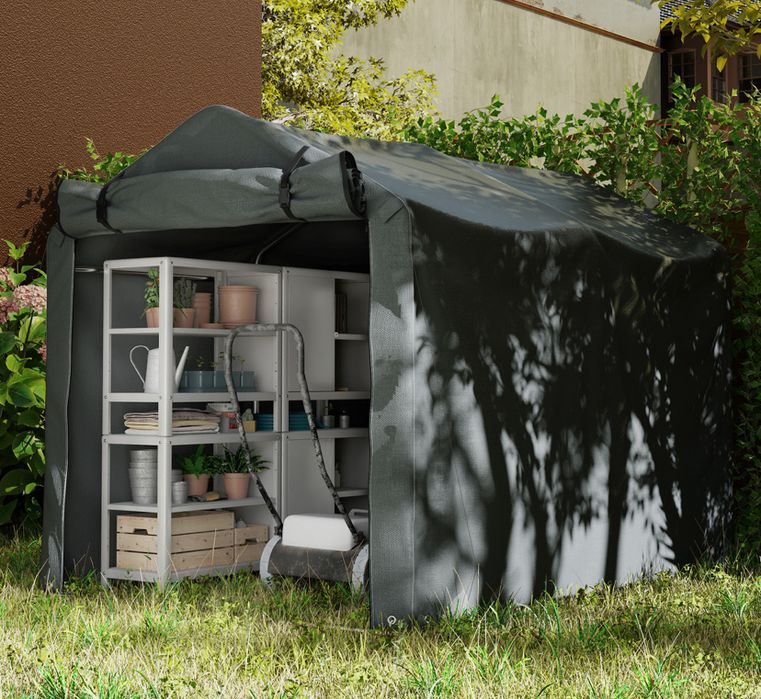 Външен навес за съхранение 220 х 157