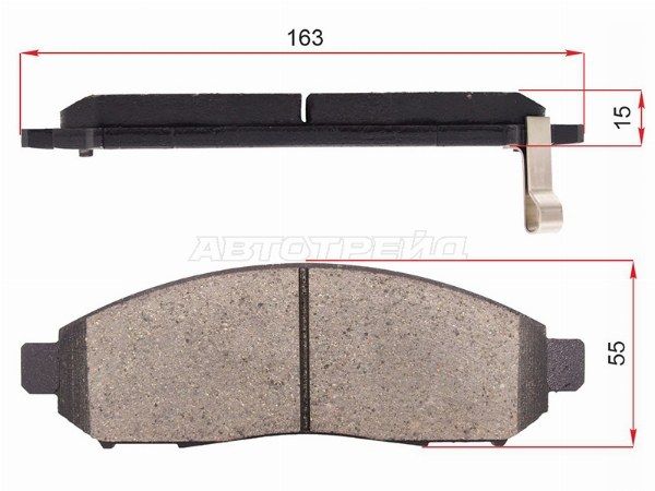 Колодки тормозные передние Nissan Pathfinder