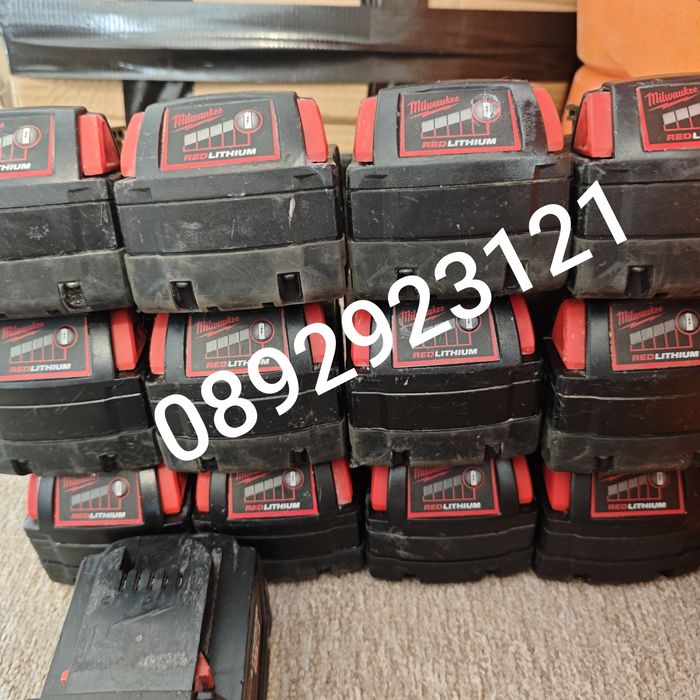 Milwaukee RED 5ah 18 v M18B5 5ач Батерия 18 волта M18