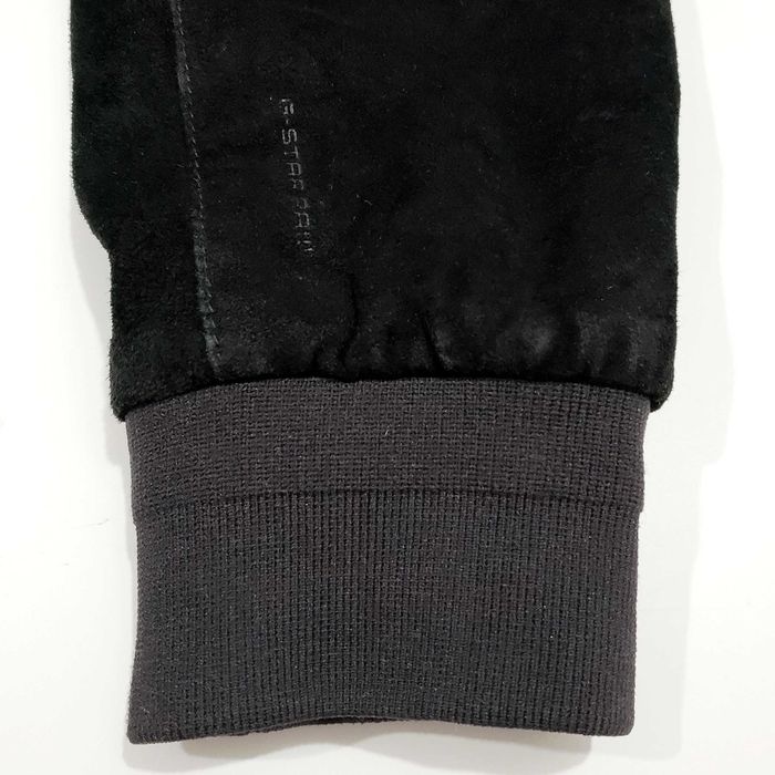 G-STAR RAW BATT Оригинално Мъжко Кожено Яке Велур Кожа Като Ново M-L