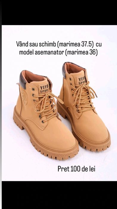 Bocanci Ghete unisex marimea 37